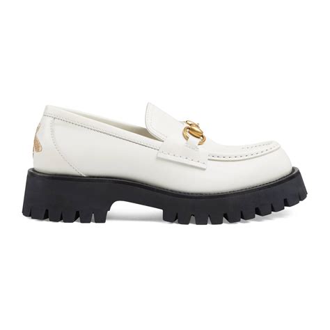 gucci white loafers